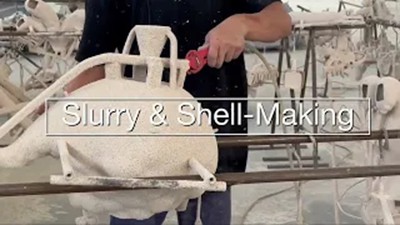 Slurry en schelpen maken van verloren wasgieten